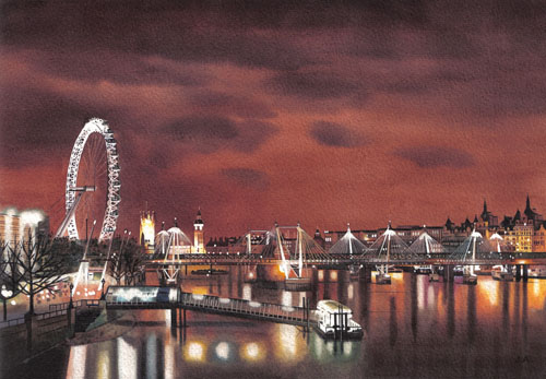 London Eye, Evening